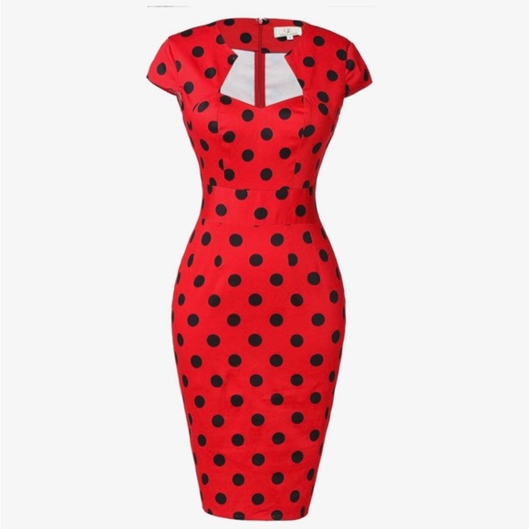 GRACE KARIN Cap Sleeve Vintage Pencil Dress - Picture 2 of 6